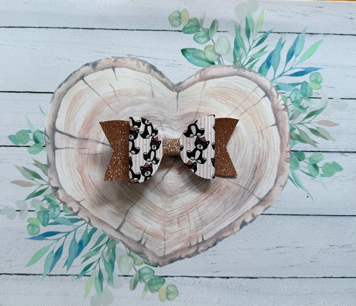 Handmade Jelly Cat Hairbow, Hair, Bow, Clip