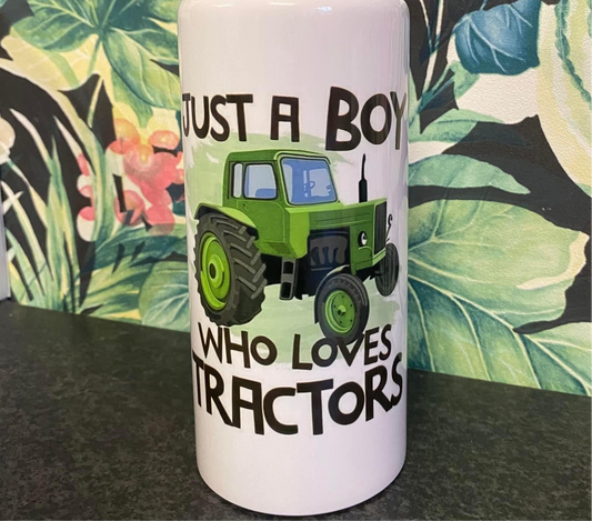 Just a Boy who loves Tractors, Water Bottle
