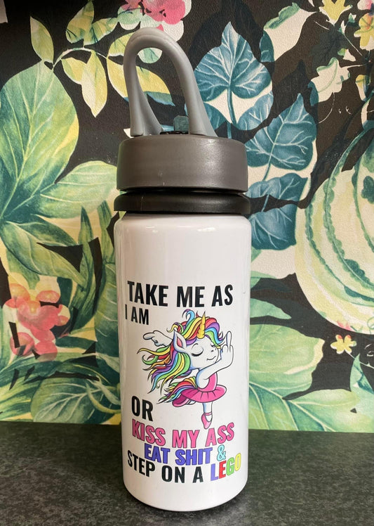 Take me as i am, Ceramic Mug, Coaster, Cushion, Water Bottle, Keyring, Travel Mug, Unicorn