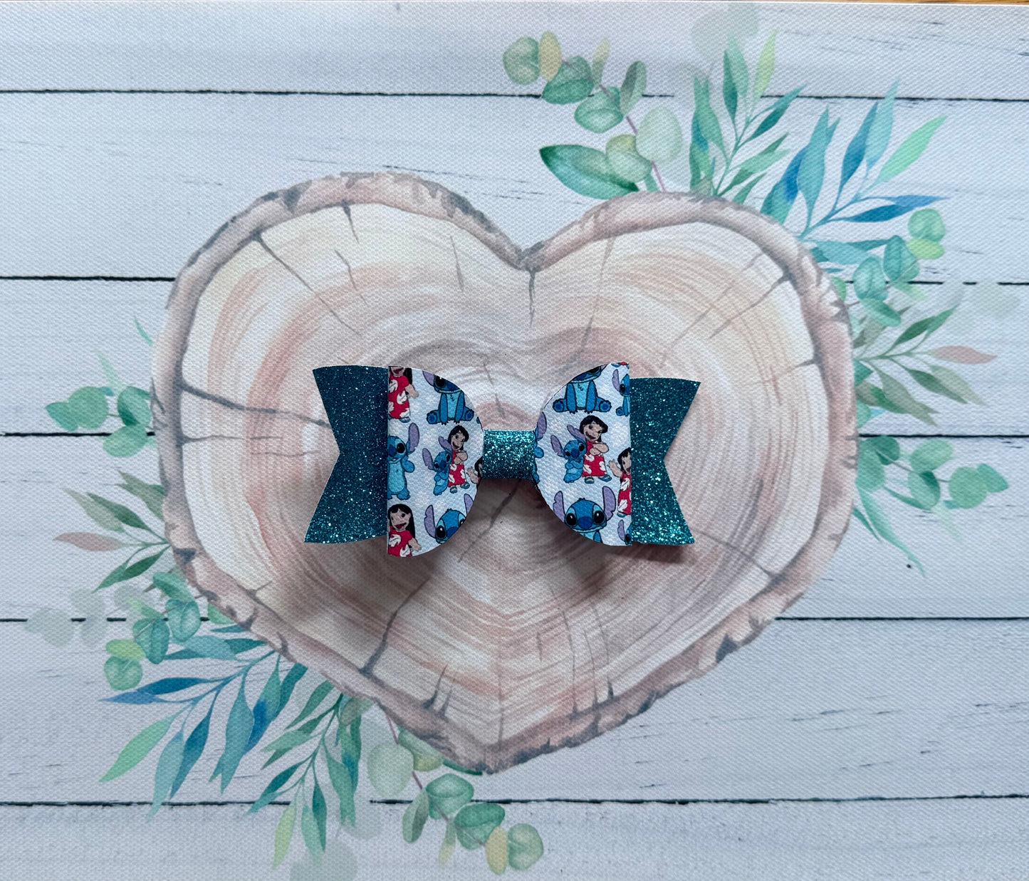 Handmade Stitch Hairbow, Hair, Bow, Clip