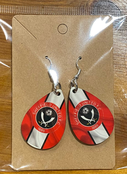 Sheffield United, SUFC, Blades, Handmade Earrings