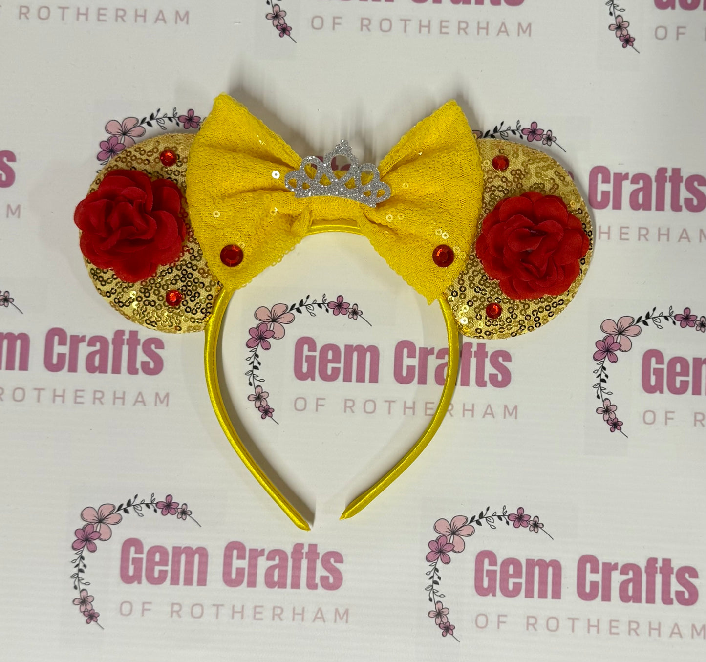 Mouse Ears, Princess Belle, Headband