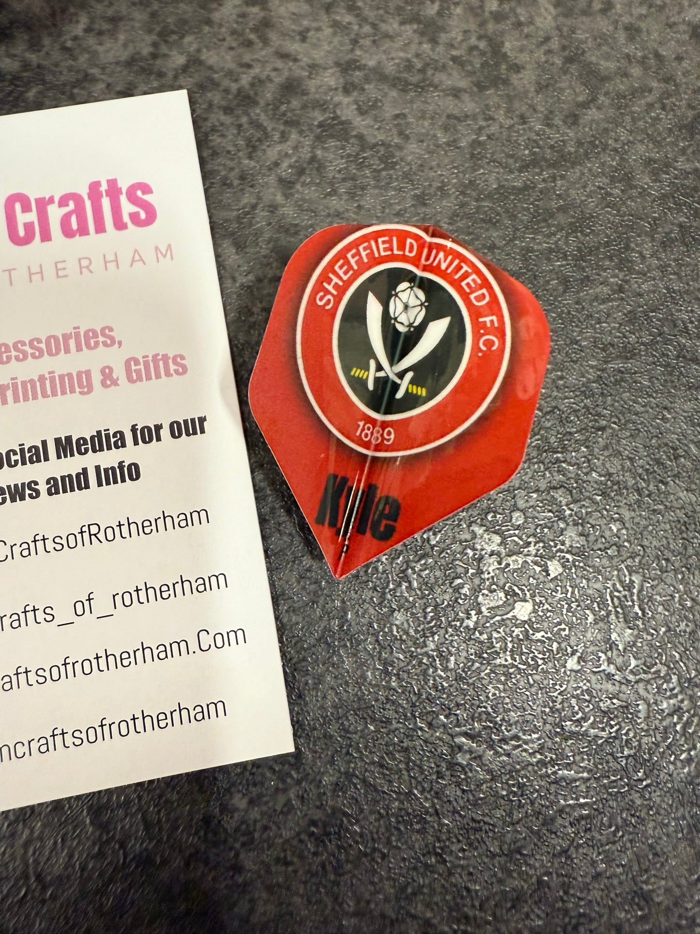 Dart Flyts, Dart Flights, Set of 3, Football, Sheffield United