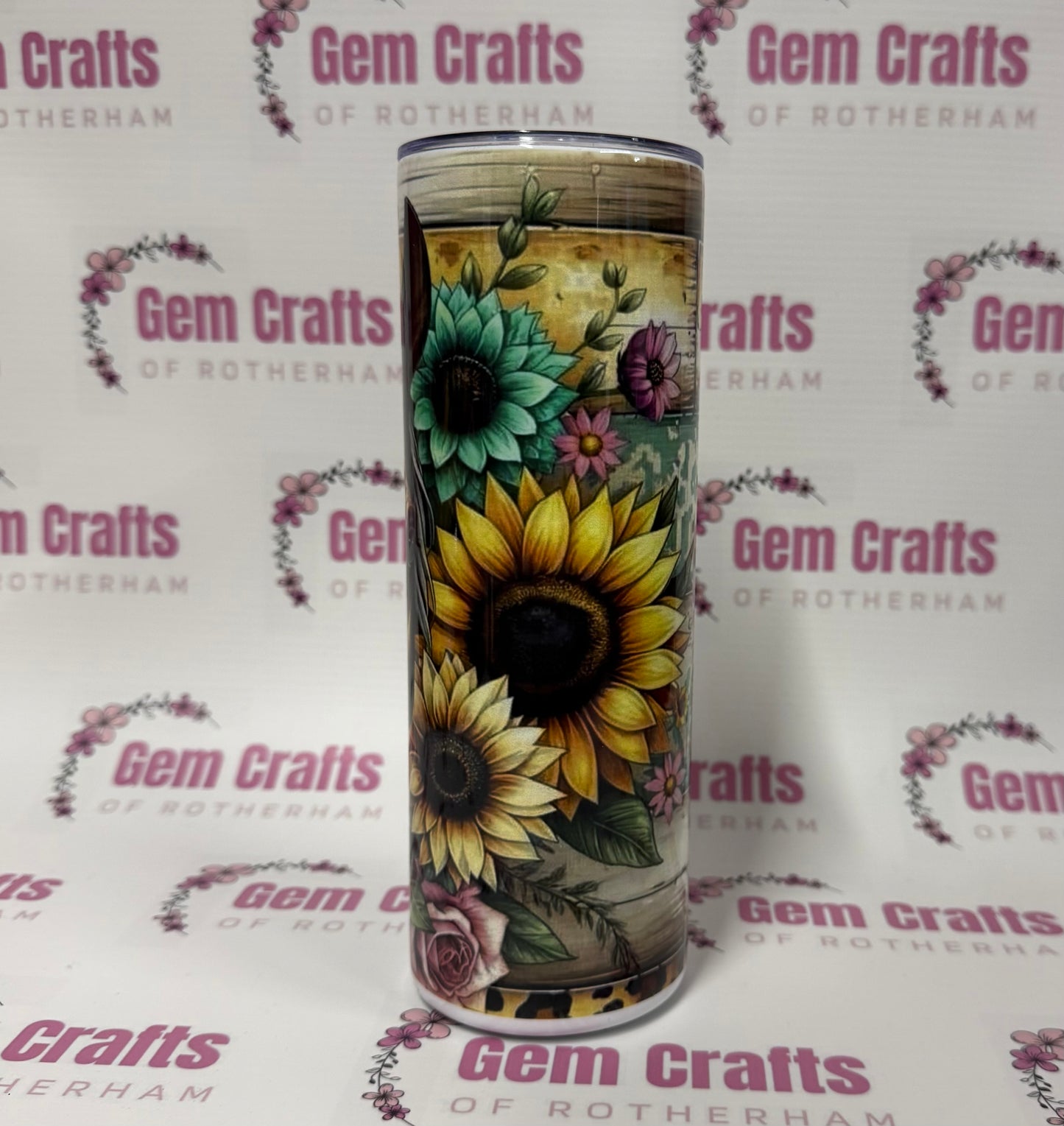 Horse, Sunflower, 20oz Tumbler, Insulated, Stainless Steel, Hot & Cold use