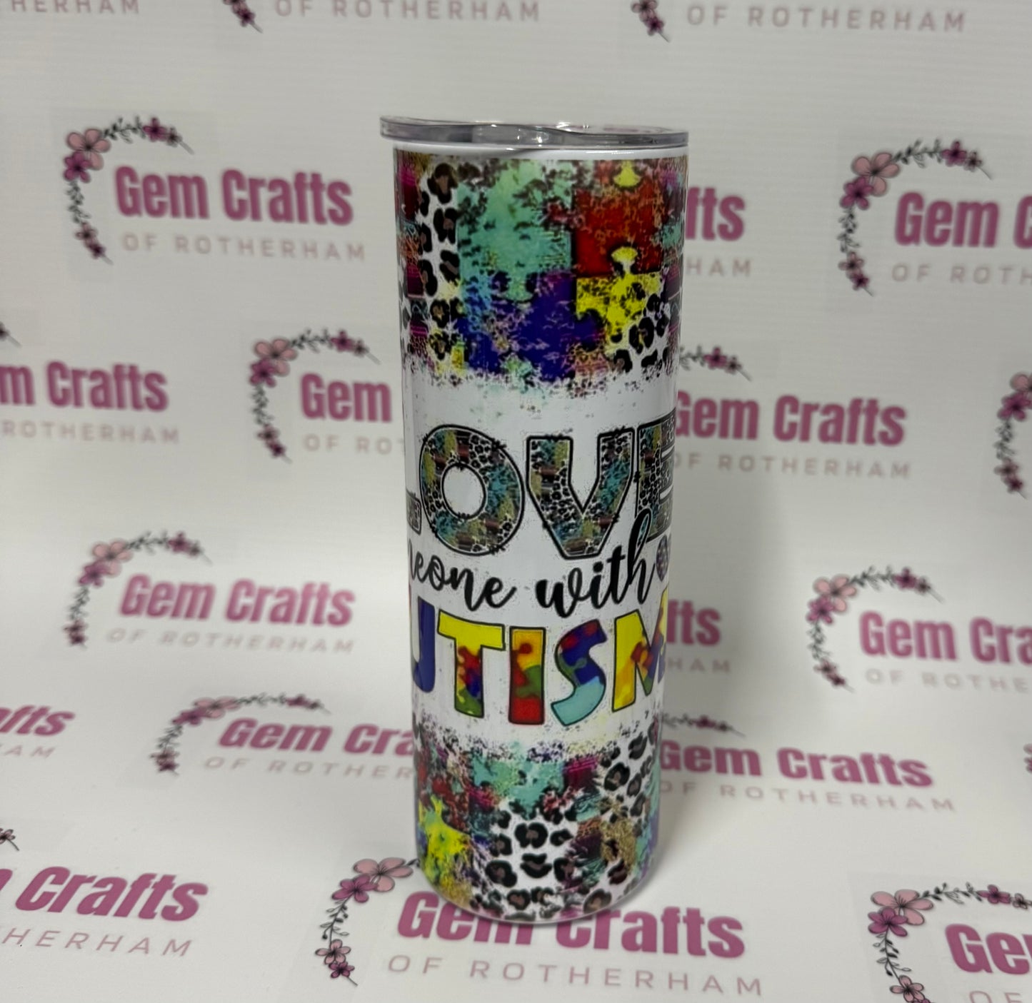 REDUCED Tumbler, I Love Someone with Autisum, End of Line