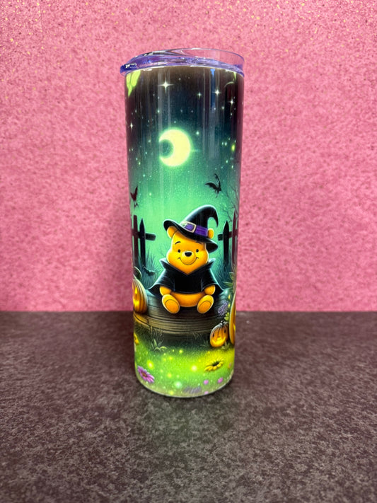 Winnie the Pooh, Halloween, 20oz Tumbler, Insulated, Stainless Steel, Hot & Cold use, Personalised
