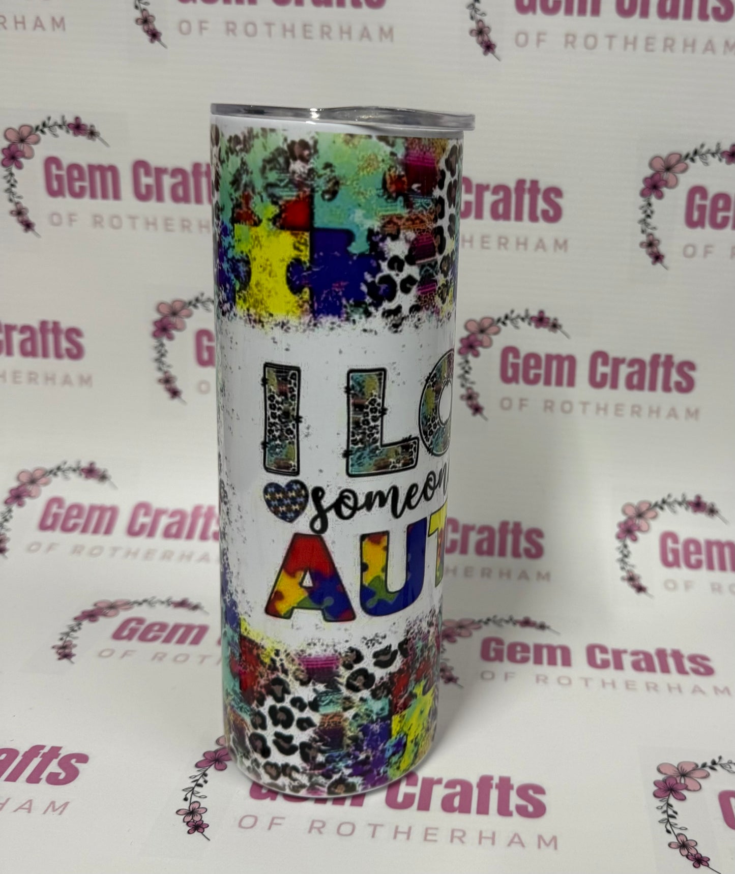 REDUCED Tumbler, I Love Someone with Autisum, End of Line