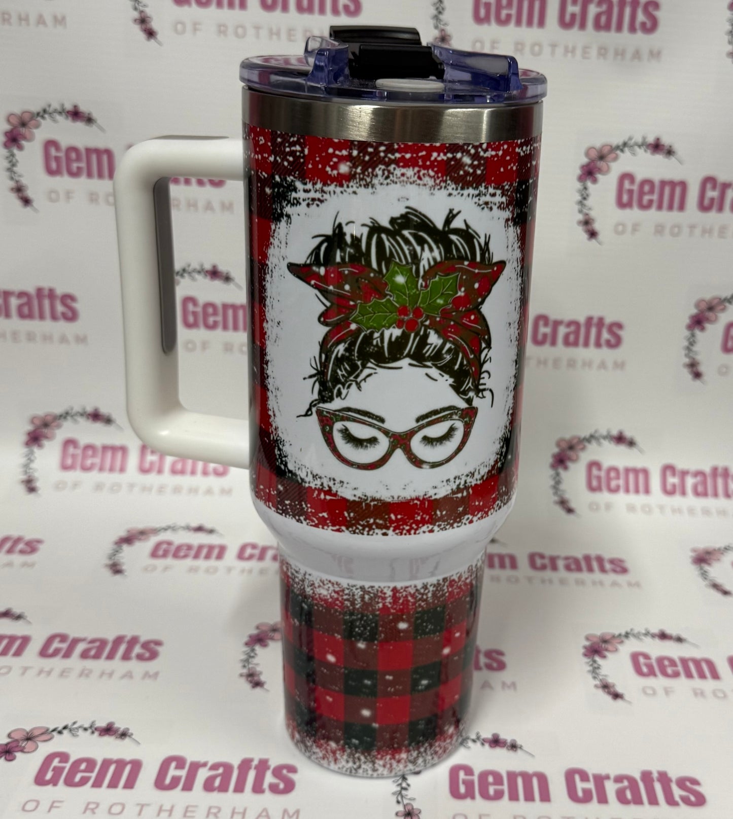 Clearance, Christmas, 40oz Tumbler, 1.1 Litre, Insulated, Stainless Steel, Hot & Cold use