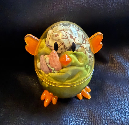 Easter Chick Filled with Hair Accessories, Plastic Bunny, Animal, Kids, Gift
