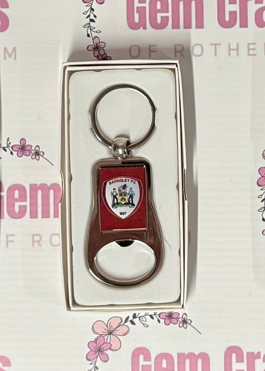 Barnsley Football, Metal Bottle Opener Keyring, Key Ring