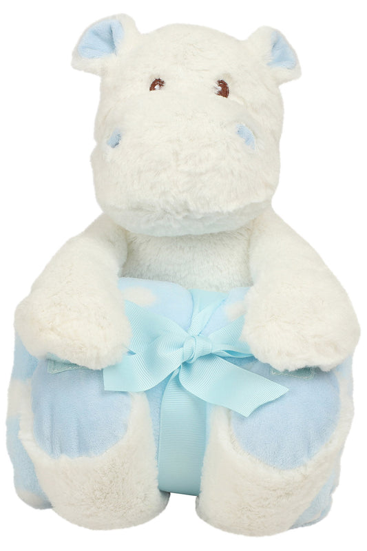 Clearance, Baby Soft Toy & Blanket, Blue Hippo, Boy or Girl, Soft Toy, Last One