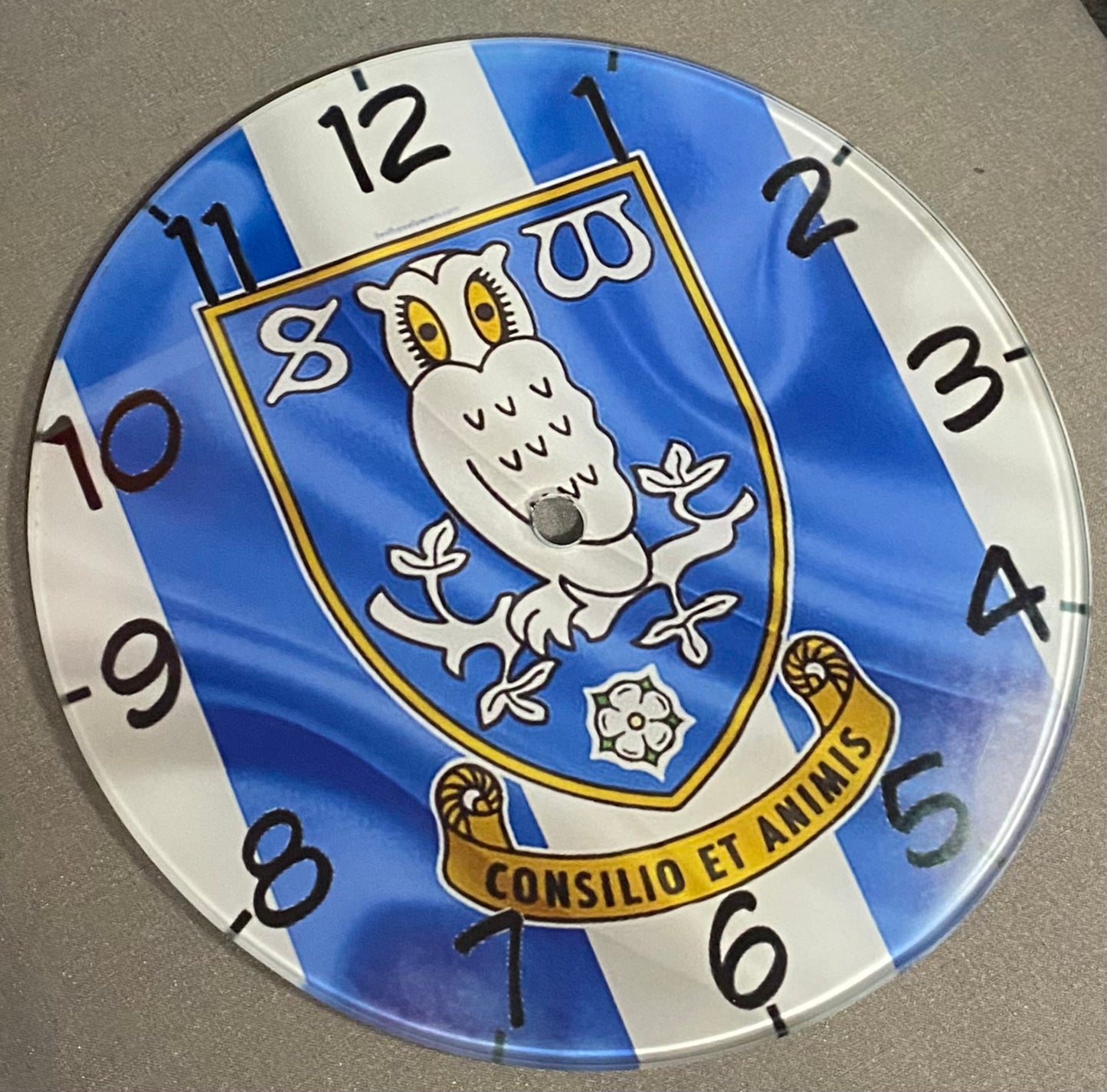 Sheffield, Football Design, Toughened Glass Clock