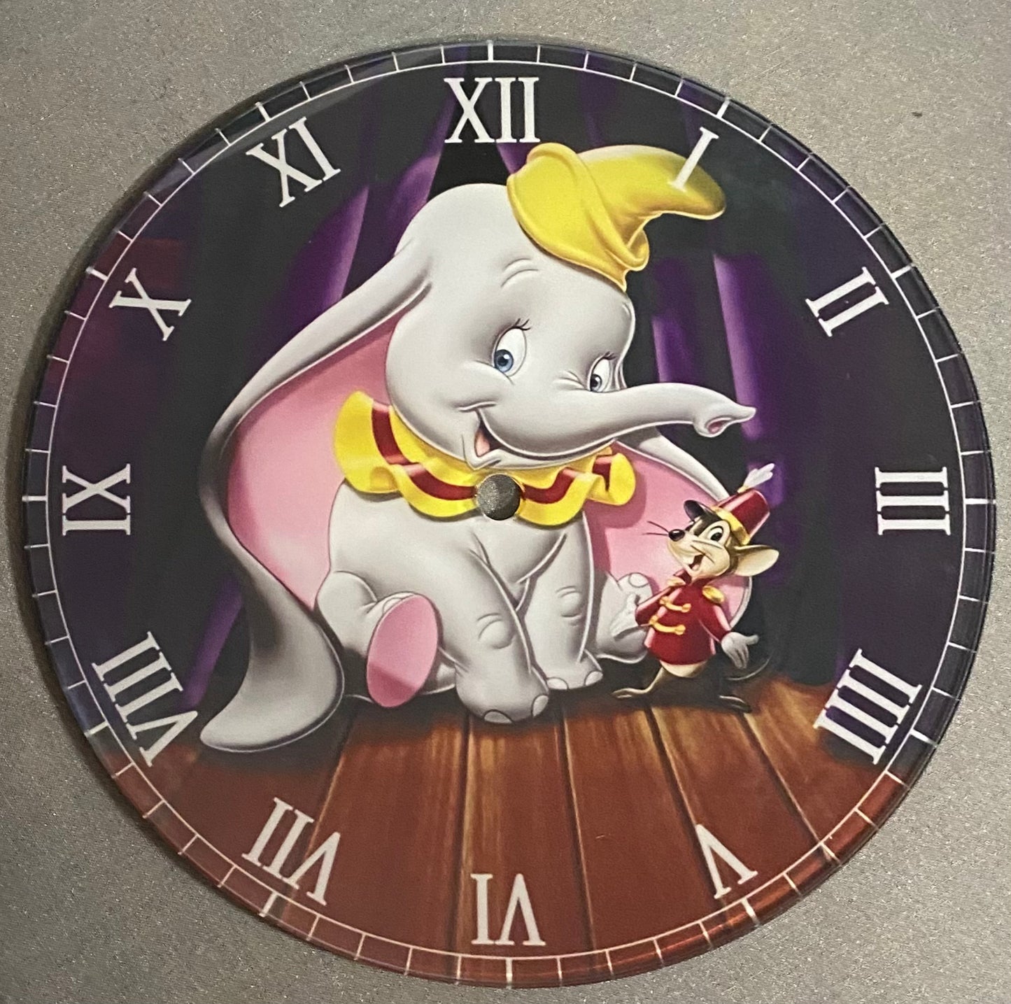 Elephant, Dumbo Design, Toughened Glass Clock