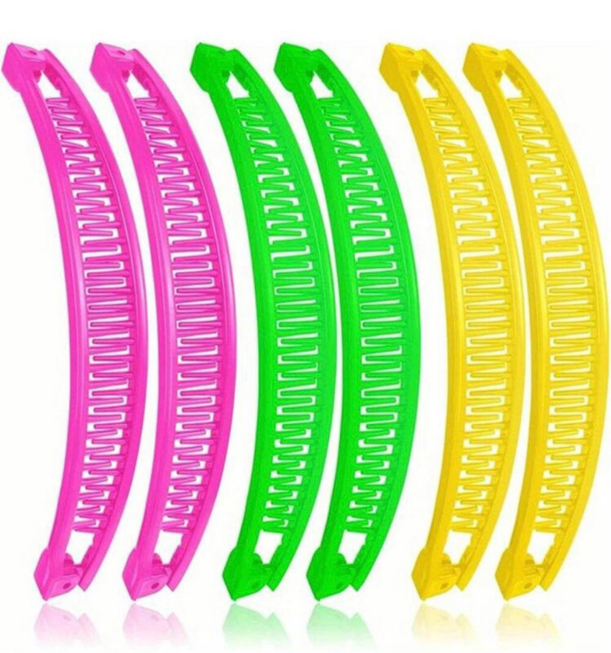 Large Banana Clip, Choose your Colour, 80’s / 90’s Throwback