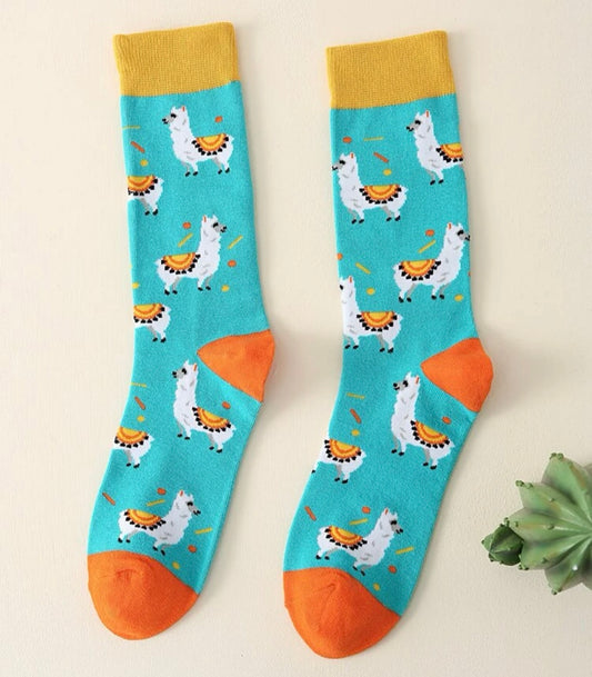 Alpaca Novelty Socks, Adult Socks, Animal Socks