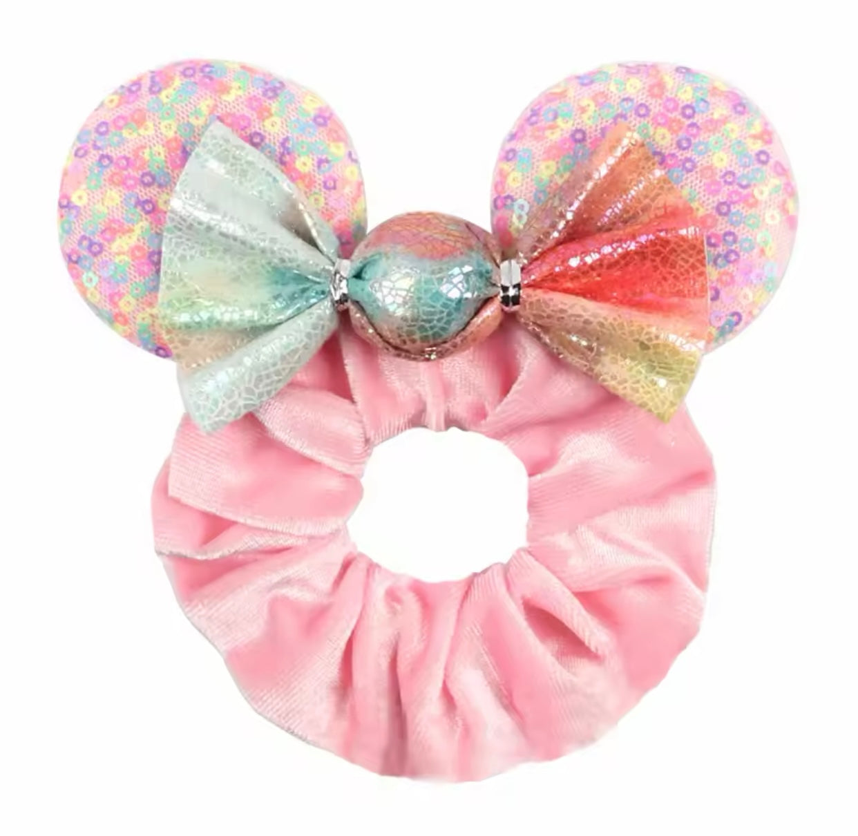 Mouse Ear Velvet Scrunchie, Ralph, Venelope, Sweetie