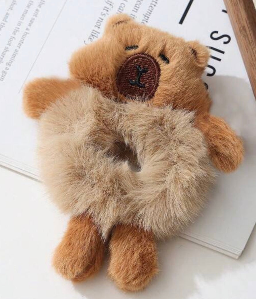 Capybara Scrunchie, Fluffy, Animal, Kids