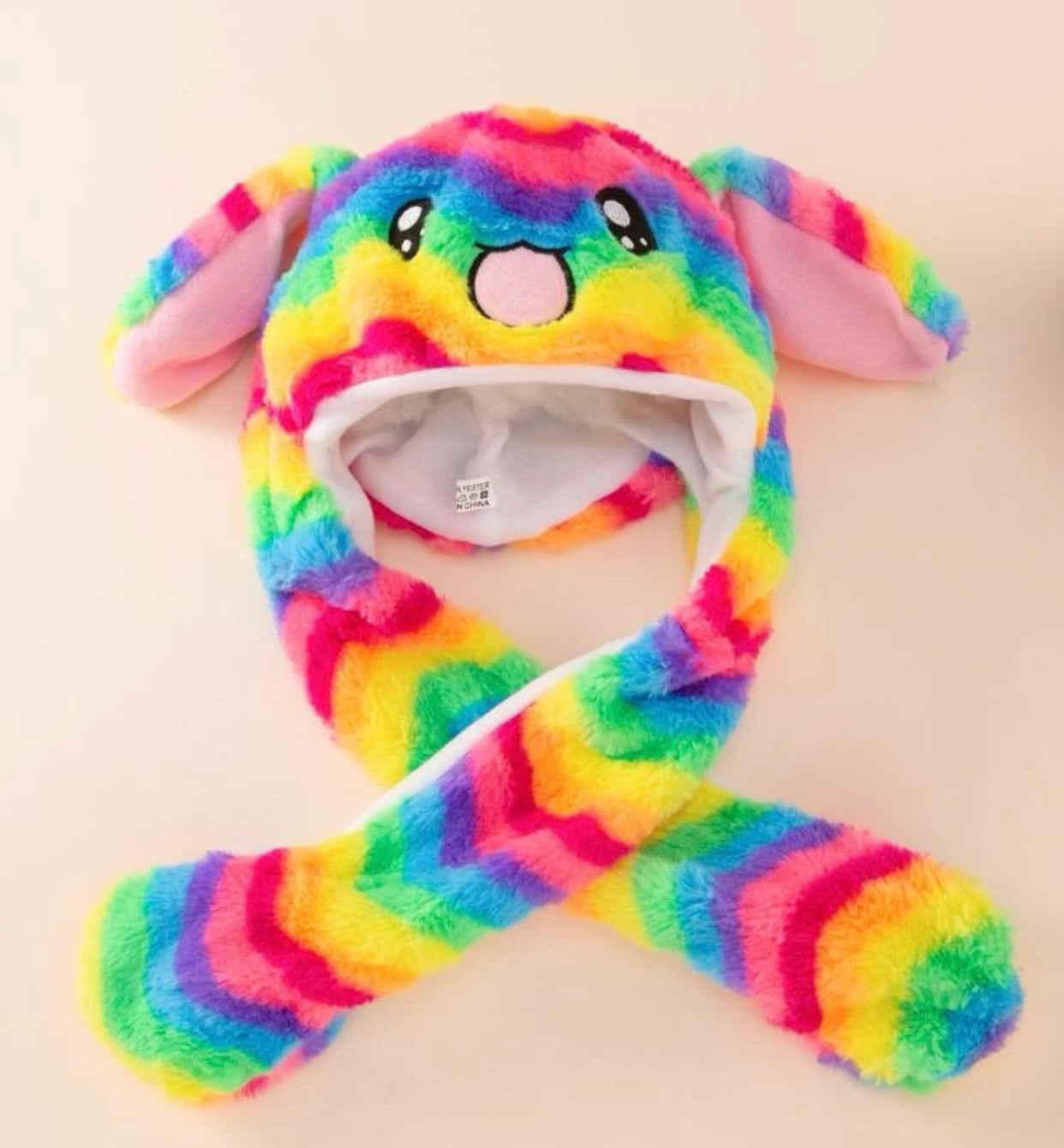 Kids Novelty Hat, Moving Ears, Flapping Ears, Rainbow