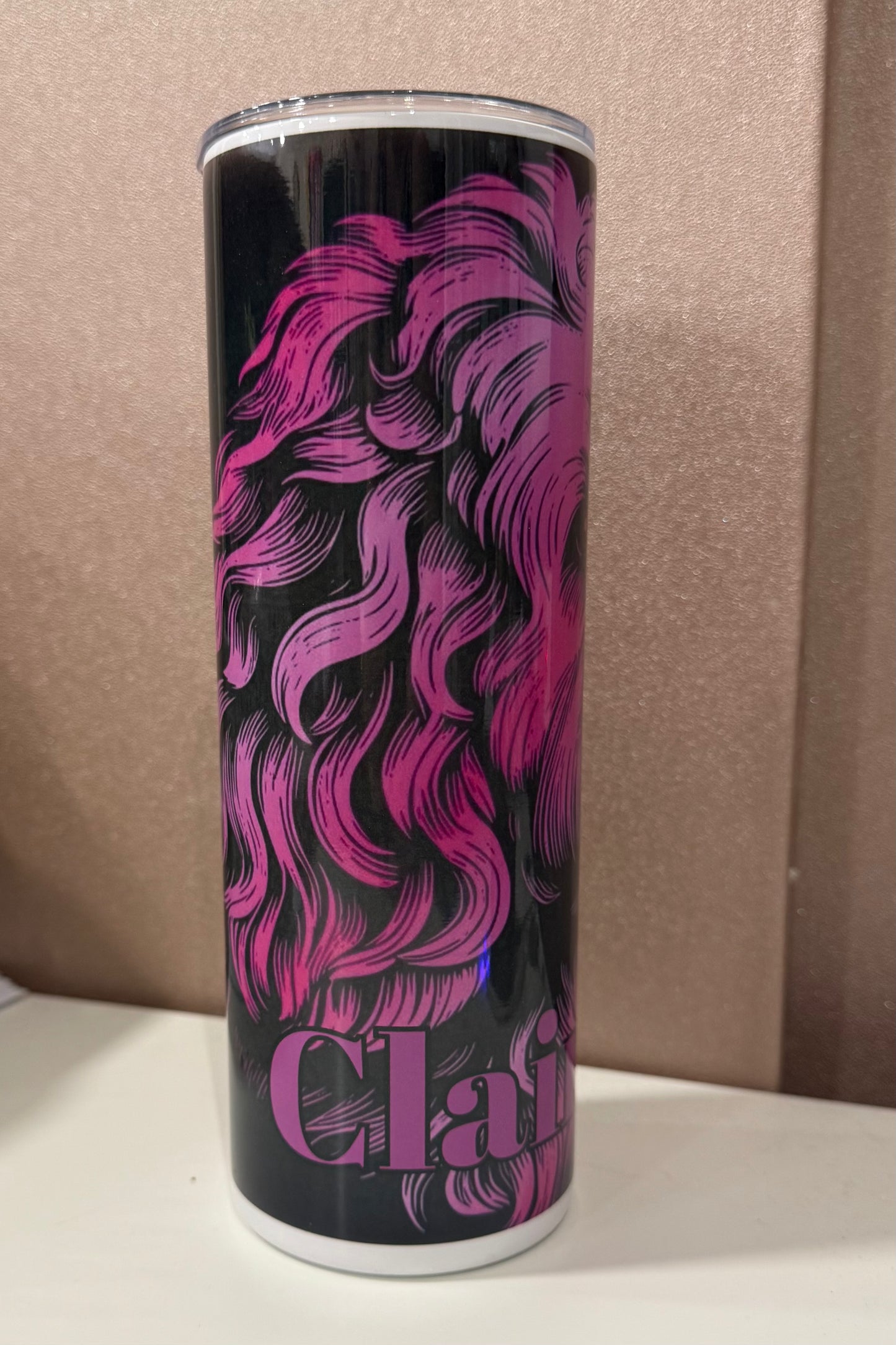 Cockapoo, Pink, Neon, 20oz Tumbler, Insulated, Stainless Steel, Hot & Cold use, Dog