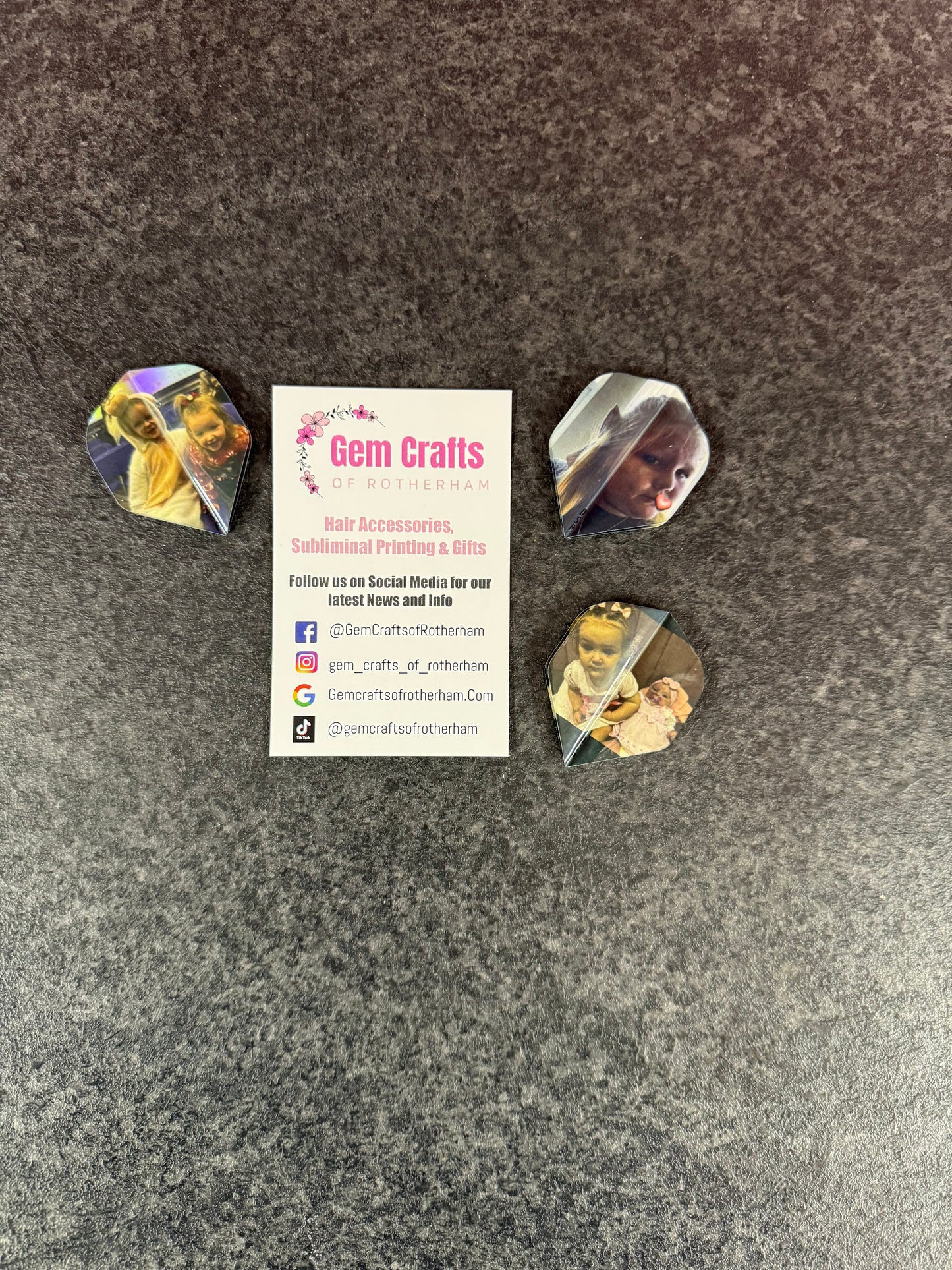 Dart Flyts, Dart Flights, Set of 3, Personalisation, Your Photo
