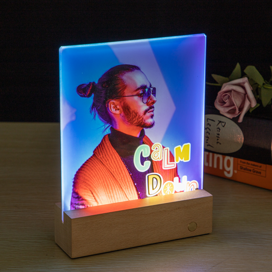 Light up, Personalised Photo Block, Wedding, Anniversary, Family, Memorial, add your photo