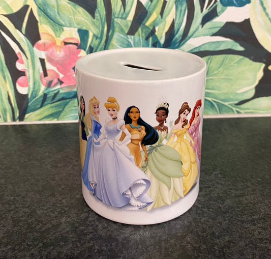 Princess Money Box, Piggy Bank, Savings, Ceramic Money Box, Personalisation