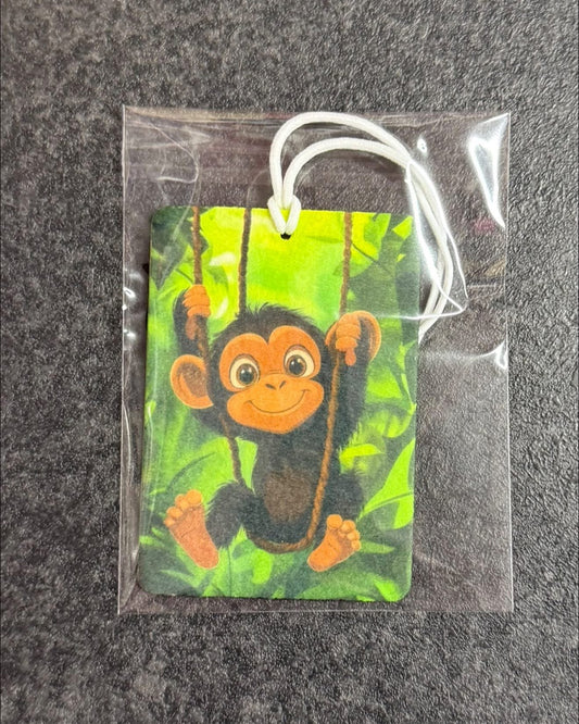 Monkey, Hanging Air Freshener, Funny Car Air Freshener, Cute