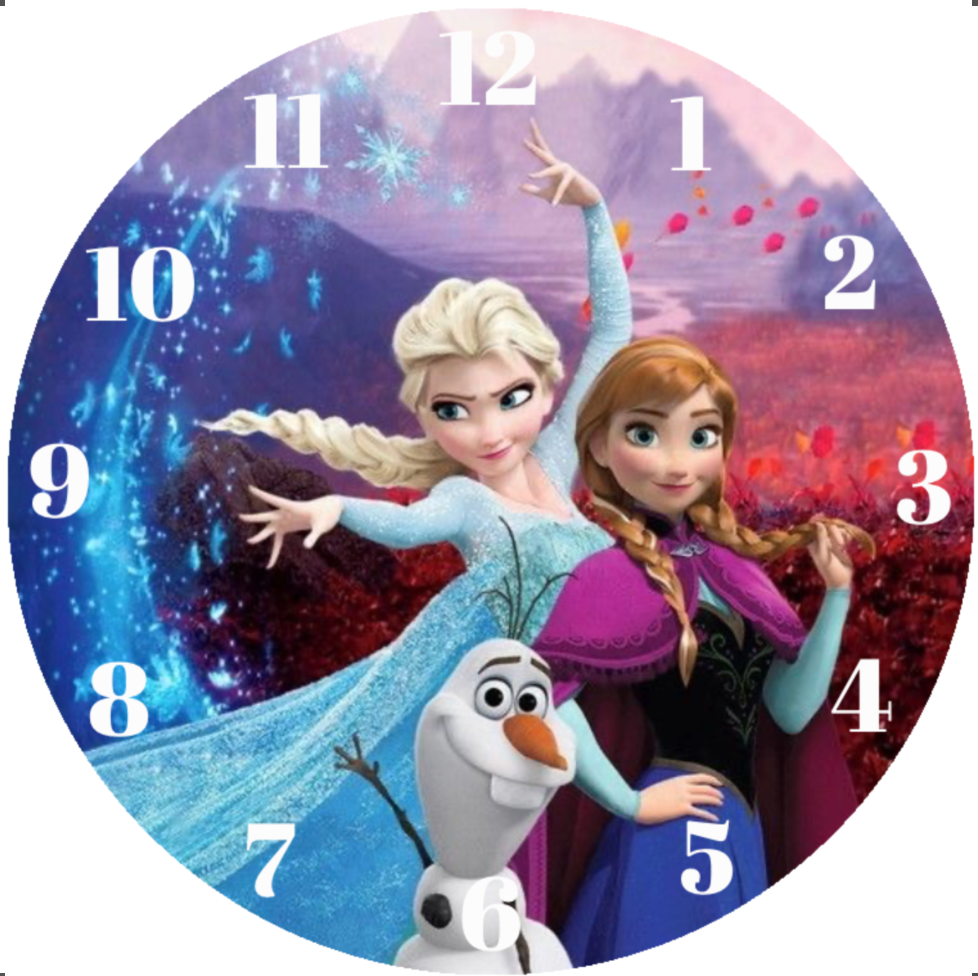 Frozen Design, Toughened Glass Clock