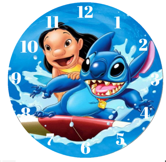 Stitch Design, Toughened Glass Clock, Surfing