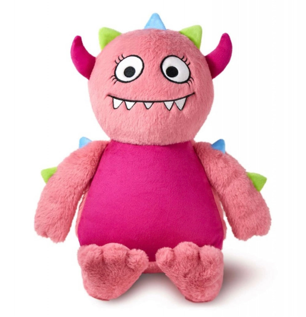 Pink Worry Monster, Tummi Bear, Personalised Soft Toy