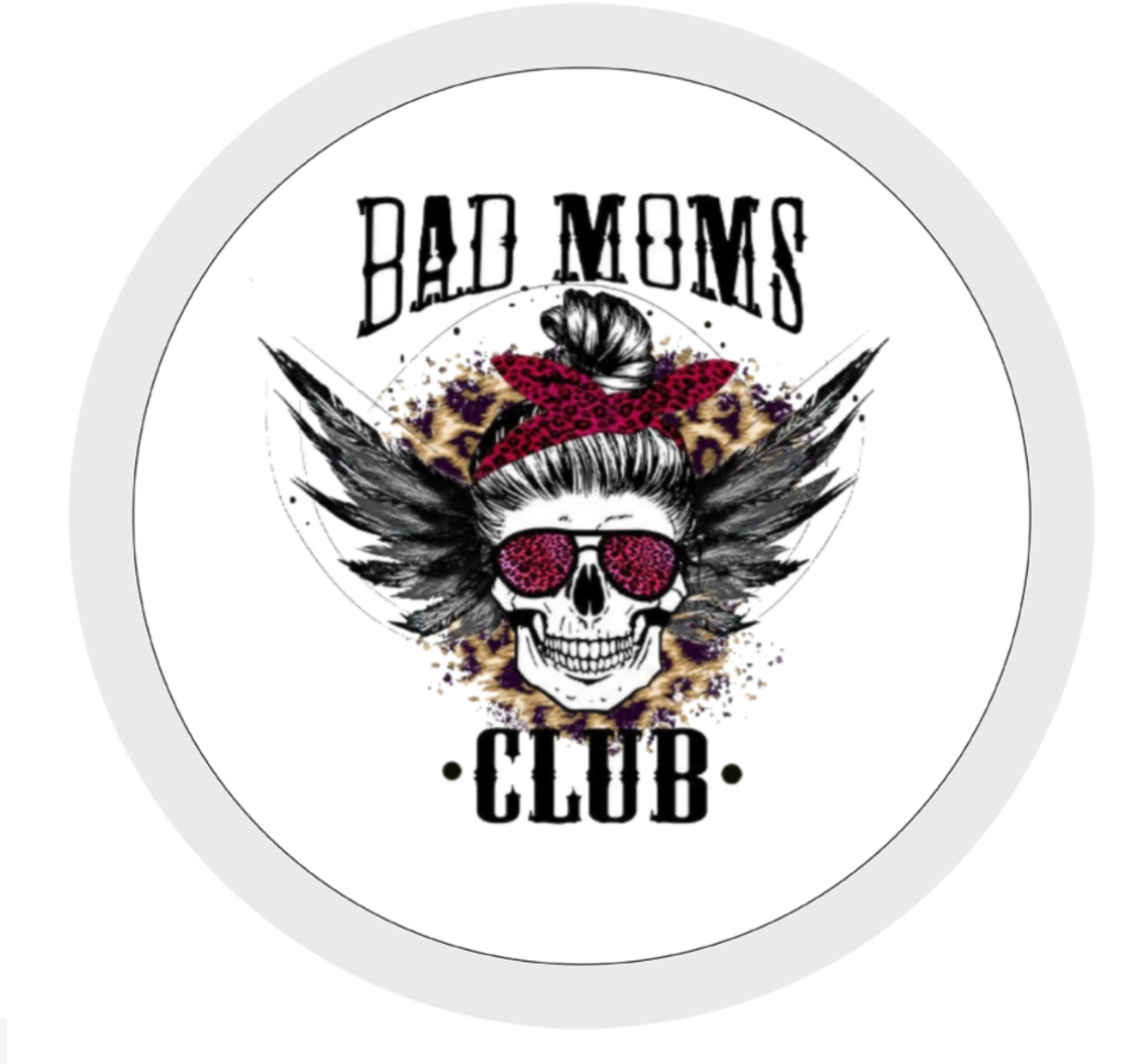 Bad Moms Club, Skeleton Travel Mug, Ceramic Mug, Coaster, Cushion, Water Bottle, Keyring