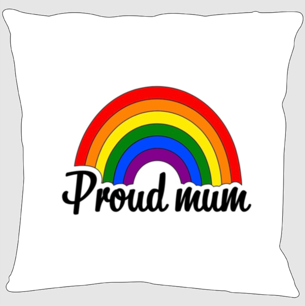 Proud Mum, LGBTQ+ Travel Mug, Ceramic Mug, Coaster, Cushion, Water Bottle, Keyring