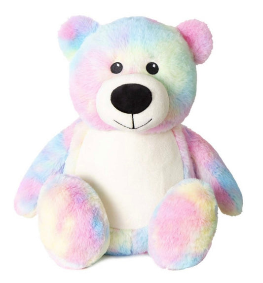 Tye Dye Bear, Tummi Bear, Personalised Soft Toy