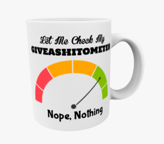 Let Me Check My GIVEAS*ITOMETER, Ceramic Mug & Coaster
