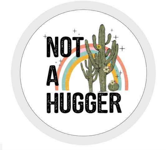 Not a Hugger, Cactus, Ceramic Mug, Travel Mug, Coaster, Cushion, Water Bottle, Keyring