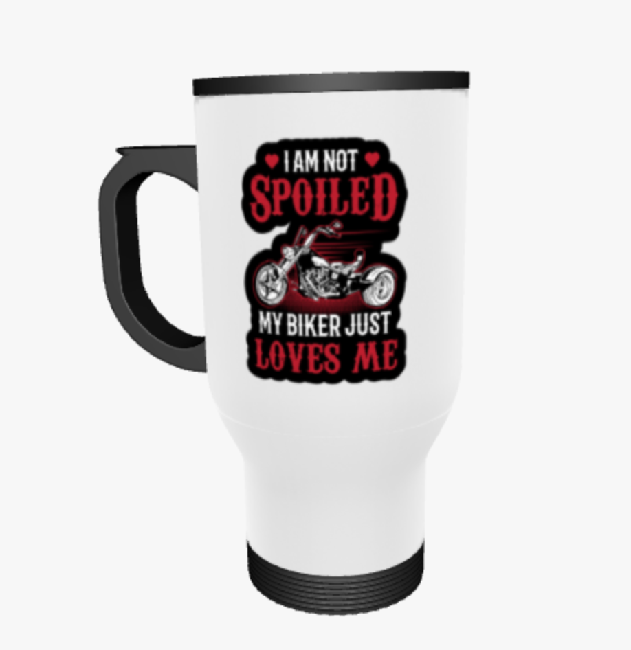 My Biker Loves Me, Ceramic Mug, Coaster, Cushion, Water Bottle, Keyring, Travel Mug