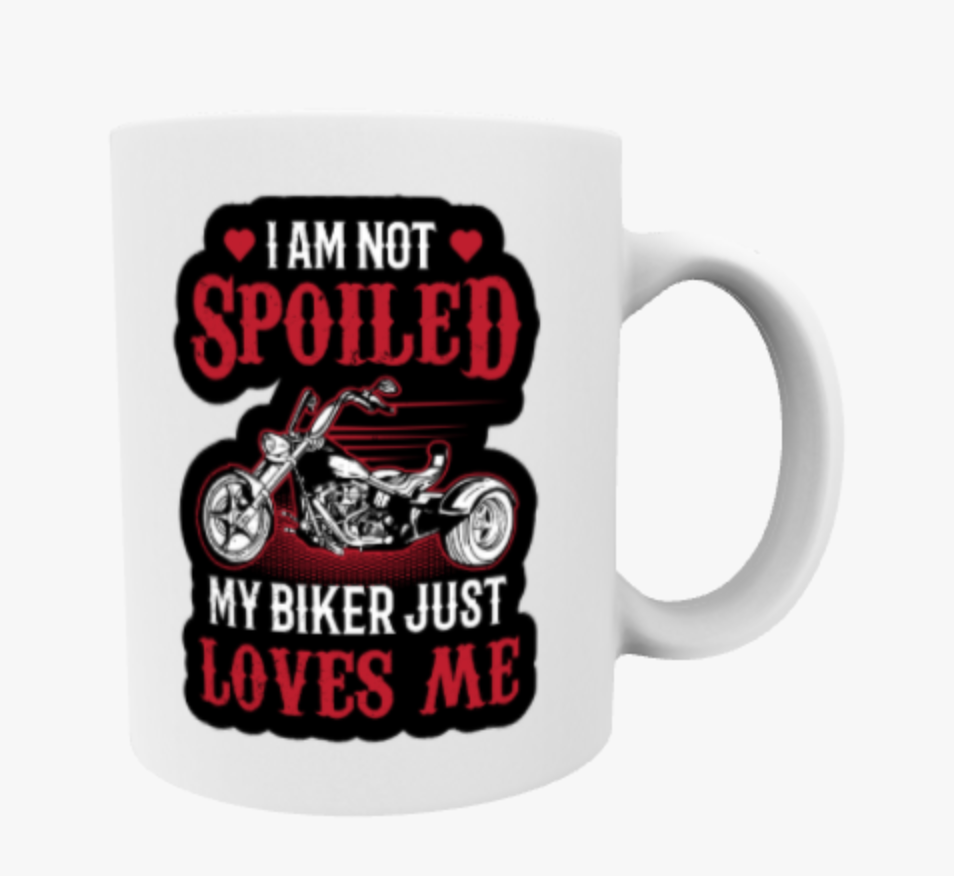 My Biker Loves Me, Ceramic Mug, Coaster, Cushion, Water Bottle, Keyring, Travel Mug