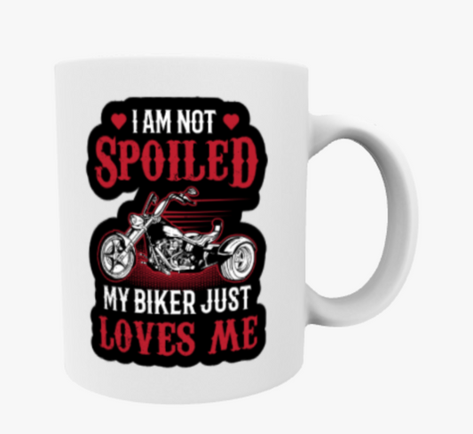 My Biker Loves Me, Ceramic Mug & Coaster