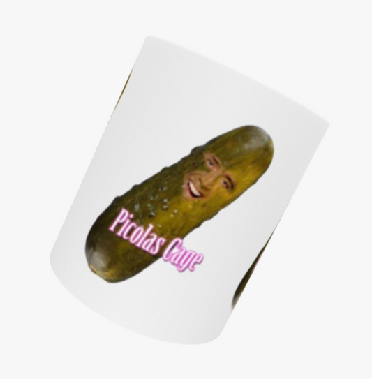 Picolas Cage, Nicolas Cage, Pickle, Ceramic Mug & Coaster