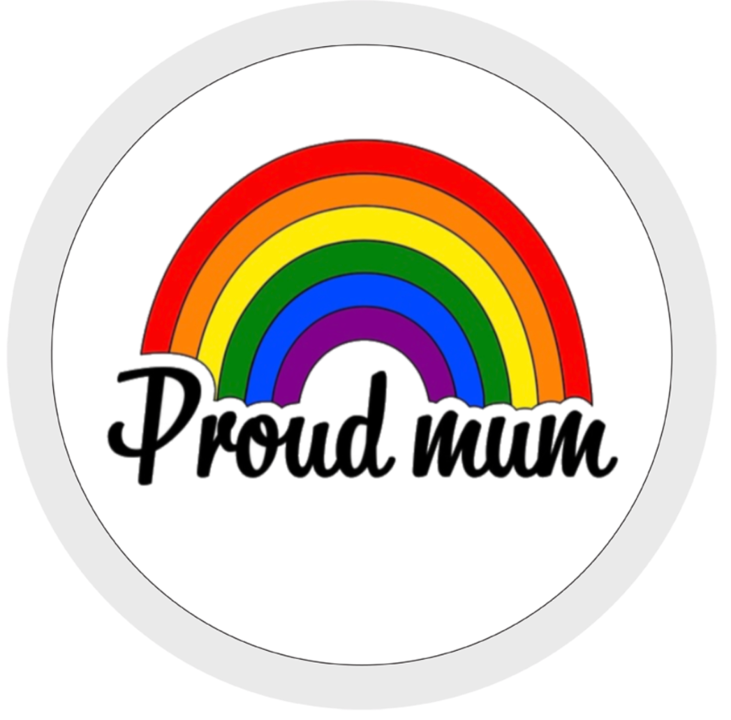 Proud Mum, LGBTQ+ Travel Mug, Ceramic Mug, Coaster, Cushion, Water Bottle, Keyring