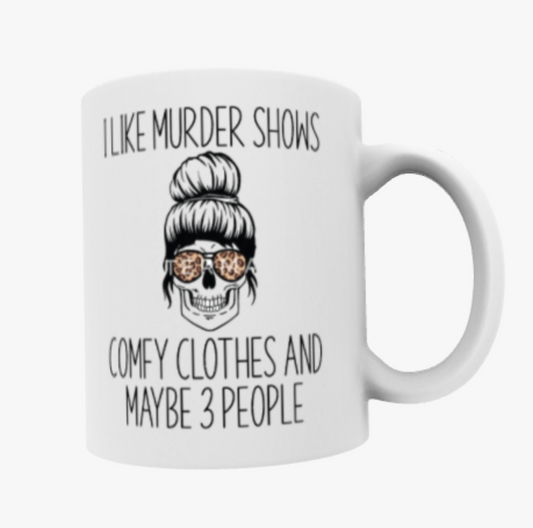 I Like Murder Shows, Ceramic Mug & Coaster