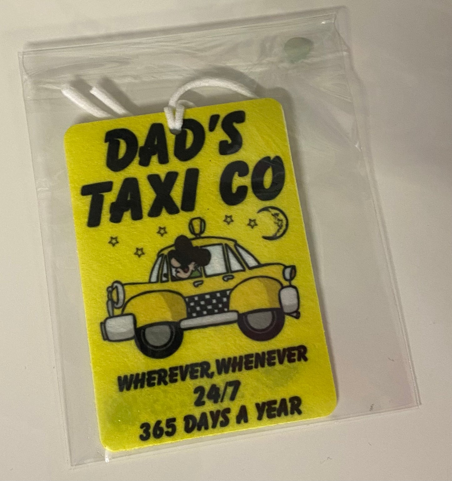 Hanging Air Freshener, Dads Taxi, Car Air Freshener