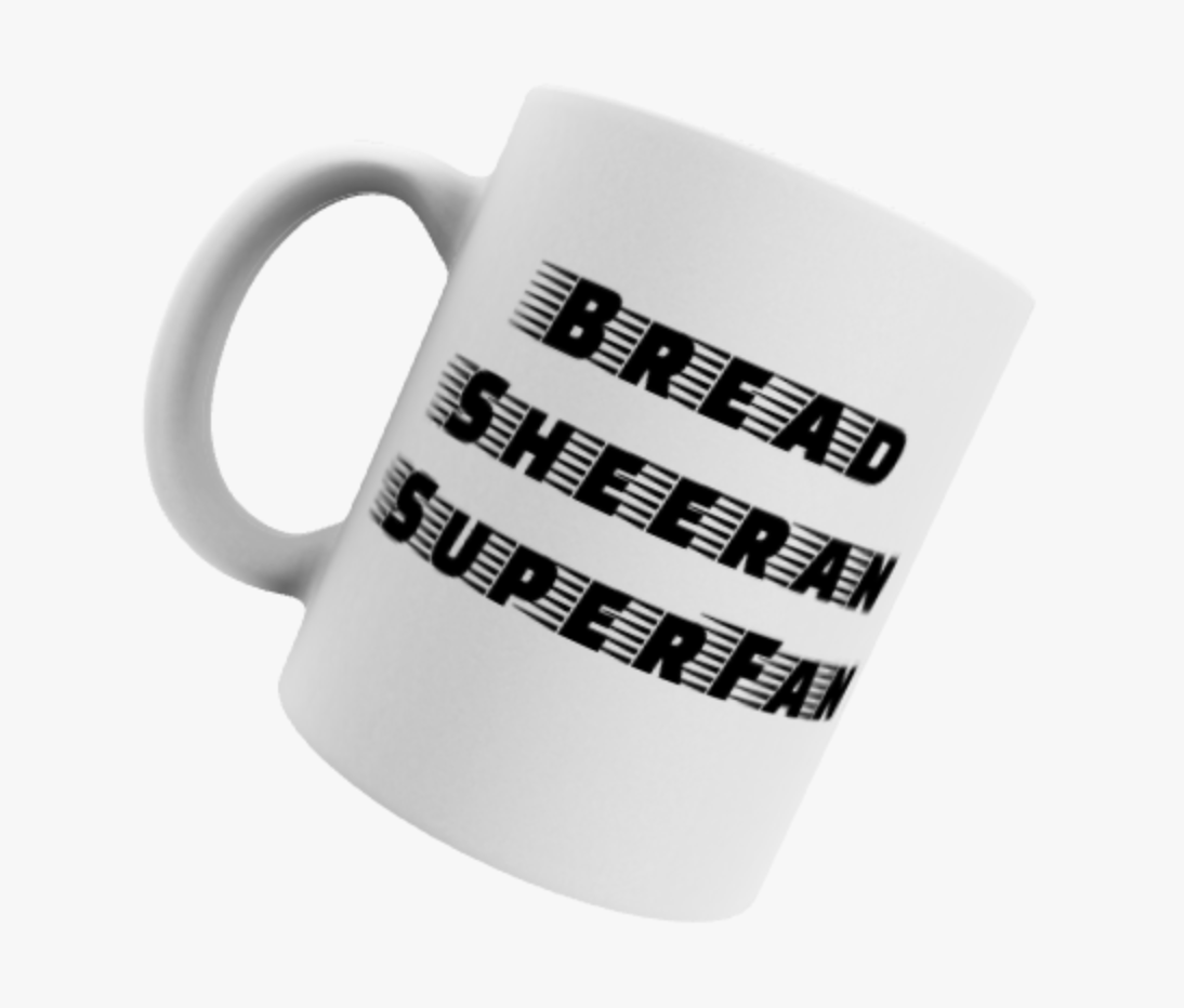 Bread Sheeran, Ed Sheeran, Ceramic Mug, Coaster, Cushion, Water Bottle, Keyring