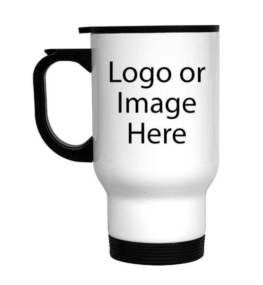 14oz Travel Mug, Insulated Mug, Stainless Steel, Hot & Cold use, Your Logo or Picture