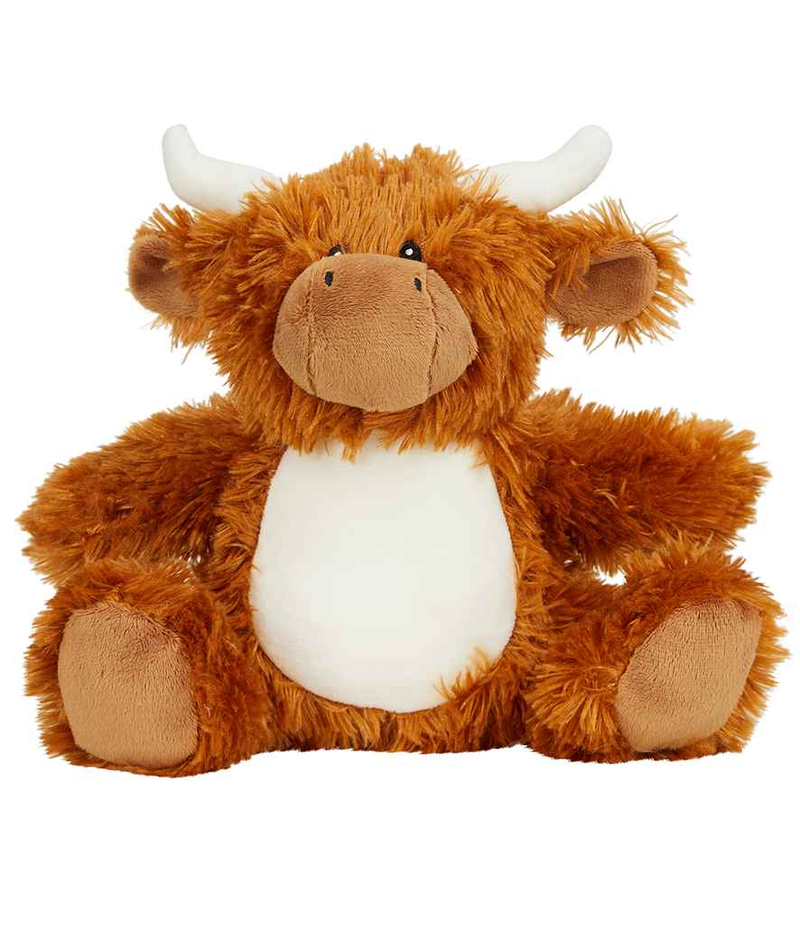 Highland Cow, Mumbles Bear, Personalised Soft Toy