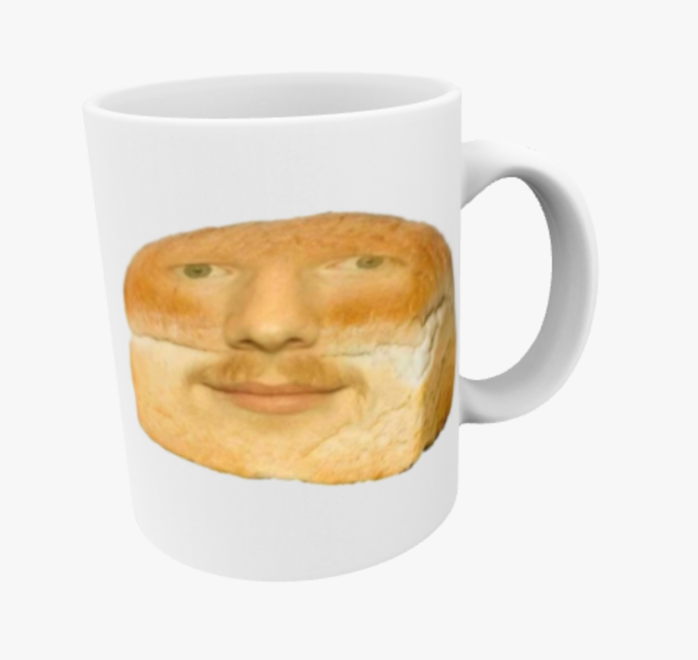 Bread Sheeran, Ed Sheeran, Ceramic Mug, Coaster, Cushion, Water Bottle, Keyring