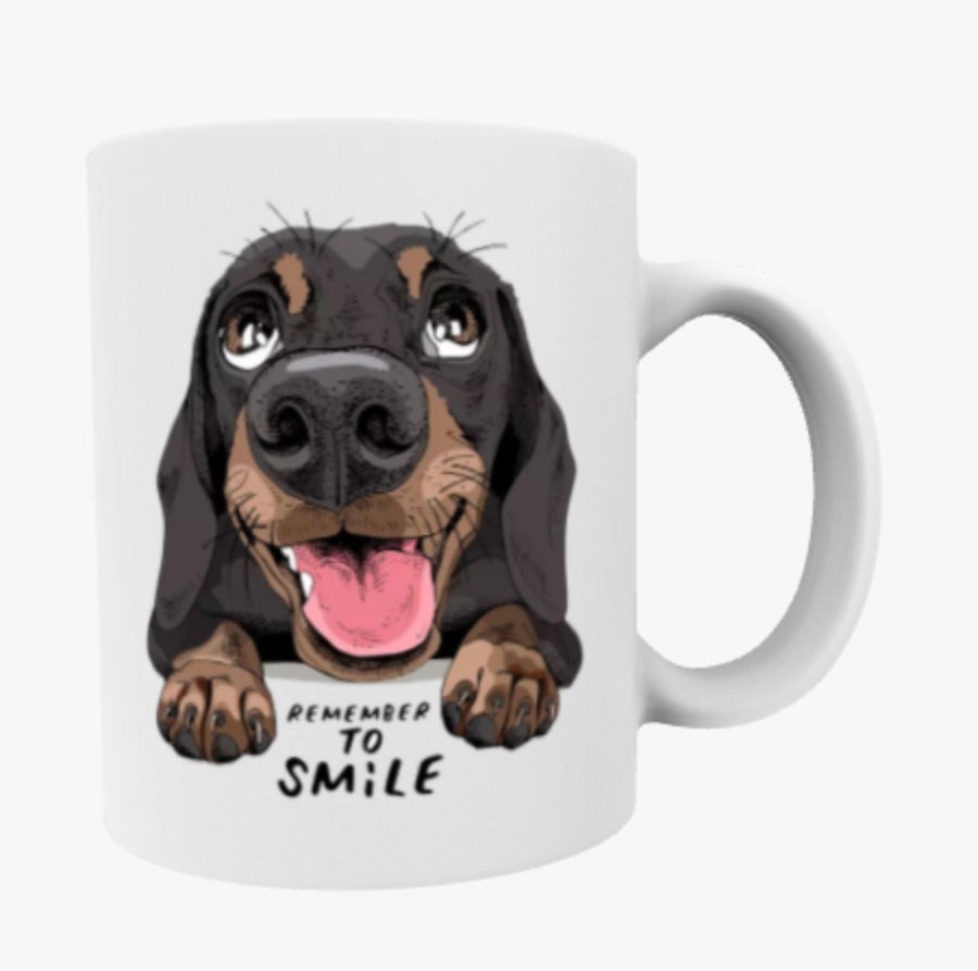 Remember to Smile, Dachshund, Sausage Dog, Travel Mug, Ceramic Mug, Coaster, Cushion, Water Bottle, Keyring