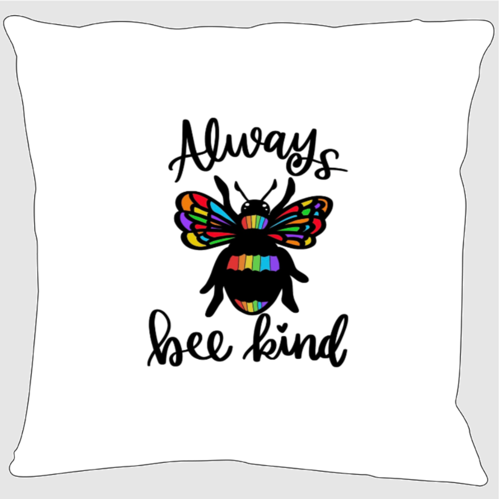 Always Bee Kind, LGBTQ+ Ceramic Mug, Coaster, Cushion, Water Bottle, Keyring, Travel Mug