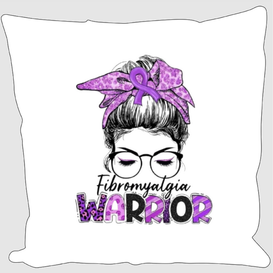 Fibromyalgia Warrior, Travel Mug, Ceramic Mug, Coaster, Cushion, Water Bottle, Keyring